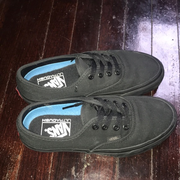 vans non slip black shoes